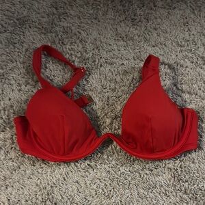 Red Women's bathing suit top 34C